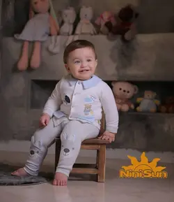 قیمت و خرید لباس تیکه ای مدل خرس و جوجه نی نی سان - سیسمونی آقابزرگ