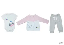 قیمت و خرید سه تیکه پروانه صورتی بی بی وان 471 - سیسمونی آقابزرگ