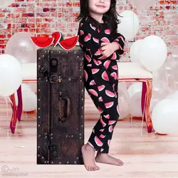 قیمت و خرید سرهمی قواره دار بی بی وان طرح یلدایی مشکی - سیسمونی آقابزرگ