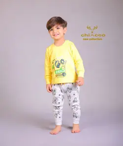 قیمت و خرید بلوز و شلوار چیاکو طرح ماشین زرد - سیسمونی آقابزرگ