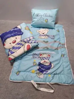 سرویس خواب مسافرتی چاپی پگاسوز طرح خرس شالگردنی