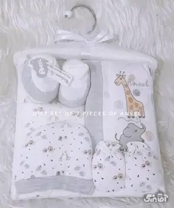 قیمت و خرید ست بیمارستانی 7تکه زرافه و فیل آنسل0083 - سیسمونی آقابزرگ