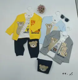 قیمت و خرید سوئیشرت و شلوار نی نی ناز خرس440 - سیسمونی آقابزرگ