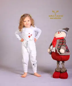 قیمت و خرید بادی و شلوار چیاکو طرح سنجاب طوسی - سیسمونی آقابزرگ