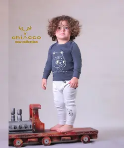 قیمت و خرید بلوز و شلوار چیاکو طرح خرس مامی ذغالی - سیسمونی آقابزرگ