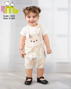 قیمت و خرید سرهمی بلوز دخترانه چاپ و گلدوزی خرگوش مهتا مدل 1016 - سیسمونی آقابزرگ