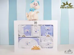 قیمت و خرید 20 تکه نی نی سان مدل ماهی آبی - سیسمونی آقابزرگ