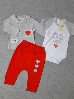 قیمت و خرید سه تیکه قلب قرمز بی بی وان - سیسمونی آقابزرگ