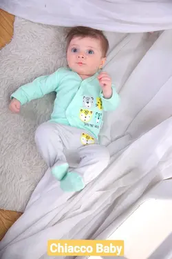 قیمت و خرید ست گیفت بیمارستانی 6 تیکه چیاکو سبزطرح حیوانات - سیسمونی آقابزرگ