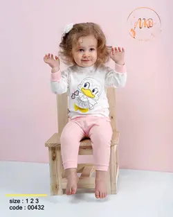 قیمت و خرید بلوز و شلوار آنسل طرح جوجه اردک 00432 - سیسمونی آقابزرگ