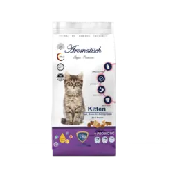 غذای خشک گربه آروماتیش مدل Kitten chicken وزن 2 کیلوگرم - حیوان کالا