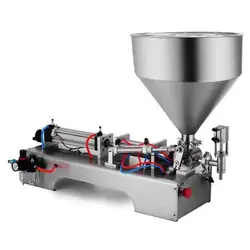 پرکن مایعات پیستونی قابل تنظیم 50 تا 500 cc جهت پرکردن مایعات غلیظ | قیمت دستگاه