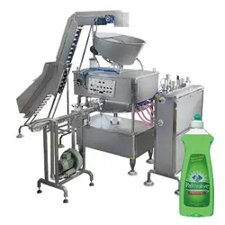 پرکن مایع ظرفشویی اتوماتیک | قیمت دستگاه پرکن و دربند مواد غلیظ تمام اتوماتیک