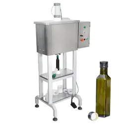 دستگاه درب بند پیلفرپروف نیمه اتوماتیک ( پلمپ شیشه روغن درب فلزی )