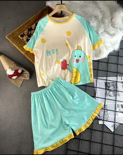 ست ۲تیکه تی شرت شرتک کیفیت عالی😍 کد 2814