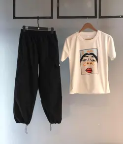 ست ۲تیکه کیفیت خوب پنبه کش اسلش کاغذی کد 1996