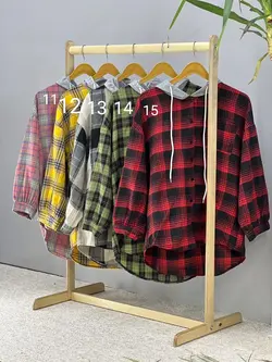 چهار خونه نخی کلاه دار 🤩عالی👌 کد 1082