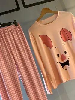 ست بهاره ۲تیکه پنبه کش کیفیت عالی کد1869