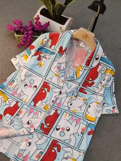 ست دو تیکه تابستانه کیفیت خوب گیاهی کد 1944