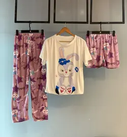 ست سه تیکه  پنبه کش کیفیت عالی کد2039