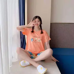 ست ۲تیکه تیشرت و شرتک تابستانه گیاهی کش👌 کد 1602