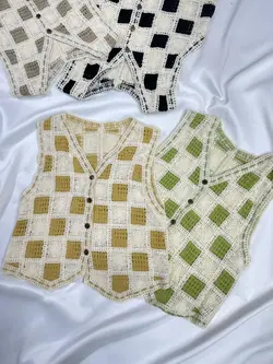 جلیقه قلاب بافی کد 4062