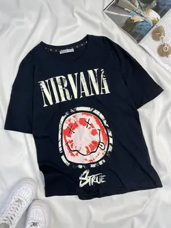 کد 4147✅ تیشرت نخی  NIRVANA😍 برند Stay Ture