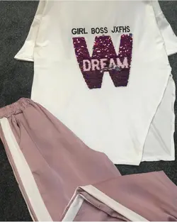 ست ۲تیکه تیشرت با شلوار با کیفیت عالی کد ۲۱۱۰