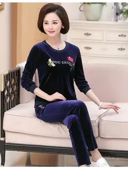 ست دوتیکه مخمل دورس شلوار  👌😍کیفیت عالی کد ۲۳۲۵