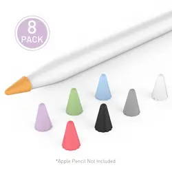 مشخصات قیمت و خرید محافظ سری قلم لمسی آها استایل مدل PT107 مناسب برای قلم لمسی اپل سری یک / دو مجموعه 8 عددی - فروشگاه اینترنتی کافه جانبی