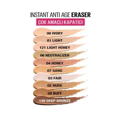 کانسیلر ضد چروک فوری میبلین مدل Instant Anti-Age Eraser شماره 02 رنگ نود حجم 6.8 میل | رز سفید