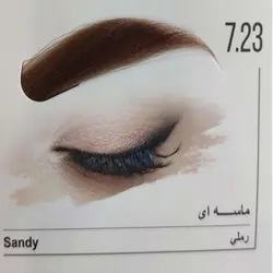 کیت رنگ ابرو مگرای شماره 7.23 ماسه ای حجم 30 میل | رز سفید