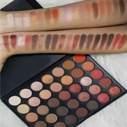 پالت سایه 35 رنگ مورفی مدل NATURE GLOW SHIMMER 35OS | رز سفید