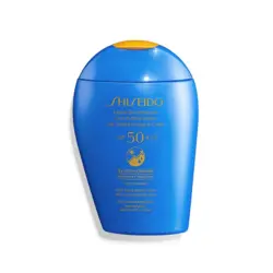 لوسیون ضد آفتاب و ضد چروک بی رنگ SPF50 صورت و بدن شیسیدو مناسب انواع پوست حجم 150 میل | رز سفید