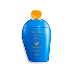لوسیون ضد آفتاب و ضد چروک بی رنگ SPF50 صورت و بدن شیسیدو مناسب انواع پوست حجم 150 میل | رز سفید
