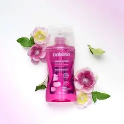 ژل شستشوی بانوان باباریا مدل ROSEHIP حاوی عصاره گل رز حجم 300 میل | رز سفید