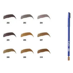 مداد ابرو لیدو شماره 208 رنگ قهوه ای زیتونی | رز سفید