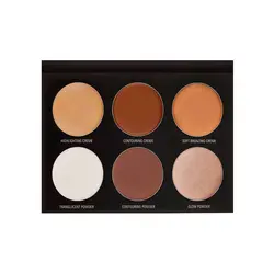 پالت هایلایتر و کانتور 6 تایی ادی فان خوسر رنگ مدیوم | رز سفید