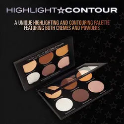 پالت هایلایتر و کانتور 6 تایی ادی فان خوسر رنگ مدیوم | رز سفید