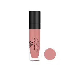 رژ لب مایع گلدن رز مدل مات شماره 40 رنگ کالباسی حجم 5.5 میل | رز سفید