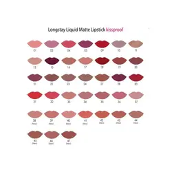 رژ لب مایع گلدن رز مدل مات شماره 40 رنگ کالباسی حجم 5.5 میل | رز سفید