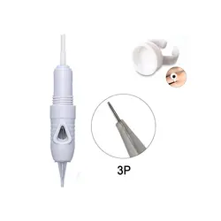 سوزن تتو ابرو مناسب دستگاه کارتریج پیچی مدل 3 سر فلت 3F همراه با تشتک | رز سفید