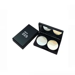 پالت هایلایتر پودری دو رنگ میکاپ فکتوری مدل HOLOGRAPHIC ILLUSION شماره 28 | رز سفید