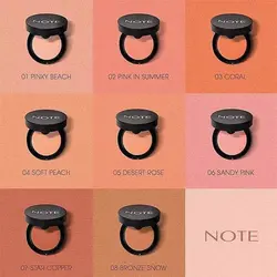 رژگونه نوت مدل LUMINOUS SILK شماره 08 رنگ BRONZE SHOW | رز سفید