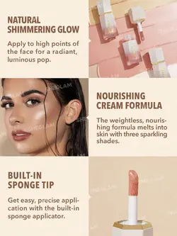 هایلایتر شیگلم مدل GLOW BLOOM رنگ Vanilla Frost وزن 5.2 گرم | رز سفید