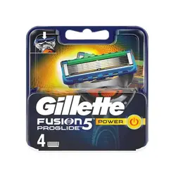 تیغ یدک 5 لبه ژیلت مدل Fusion PROGLIDE Power بسته بندی 4 عددی | رز سفید