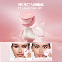 پد پنکک شیگلم مدل INSTA READY رنگ Baby Pink بسته 3 عددی | رز سفید