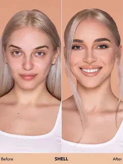 کرم پودر مات و بادوام شیگلم مدل COMPLEXION PRO رنگ SHELL حجم 30 میل | رز سفید