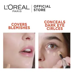 کانسیلر لورآل سری INFALLIBLE مدل FULL WEAR شماره 325 رنگ EGGSHELL | رز سفید