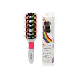 برس مستطیلی حجم دهنده ماکارونی آی کندی مدل Rainbow Max Volume رنگ سفید | رز سفید